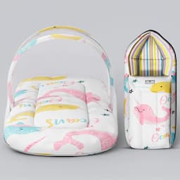 Sleeping Bag + Bed with Mosquito Net (Combo)