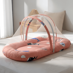 Bed with Mosquito Net