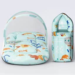 Sleeping Bag + Bed with Mosquito Net (Combo)