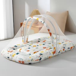 Bed with Mosquito Net