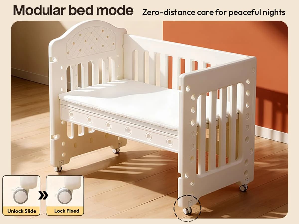 Tiny Dreams 4-in-1 Convertible Baby Cot