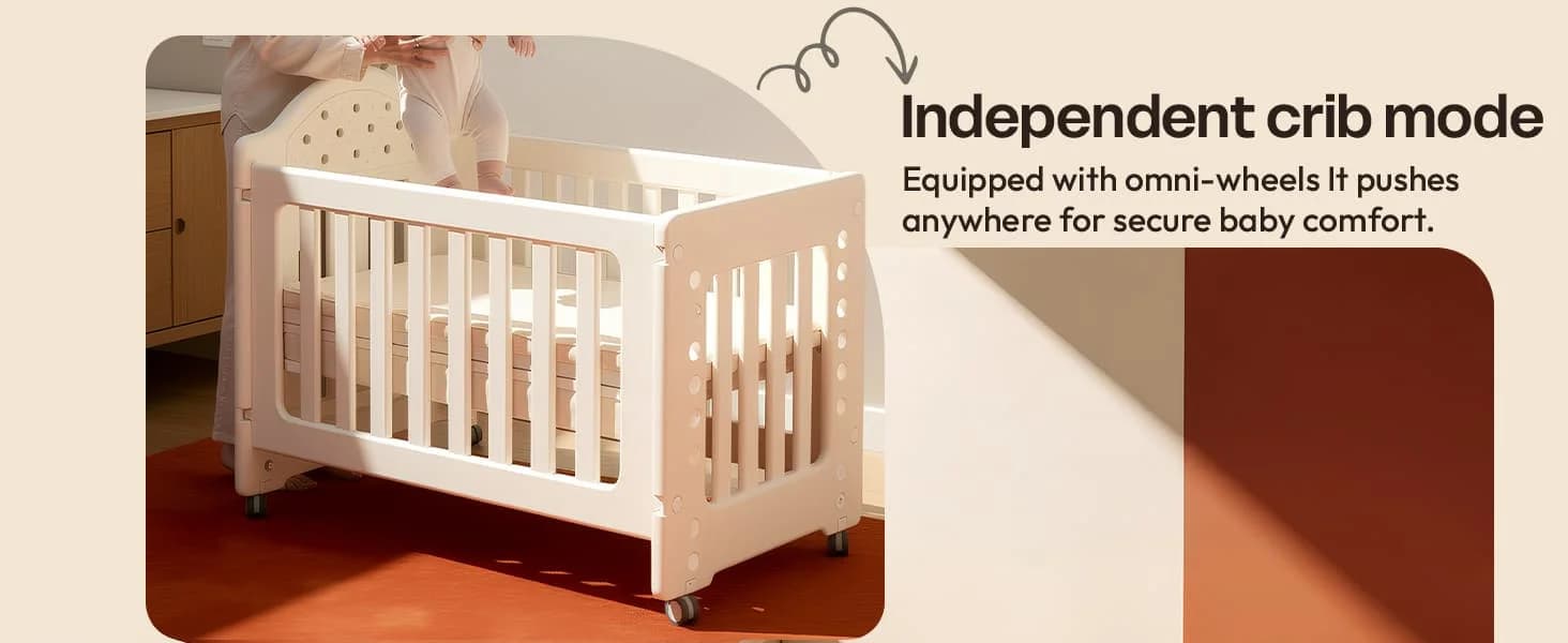Tiny Dreams 4-in-1 Convertible Baby Cot
