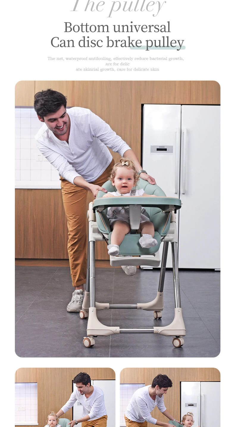 Adjustable Height Toddler Booster Seat for Growing Children