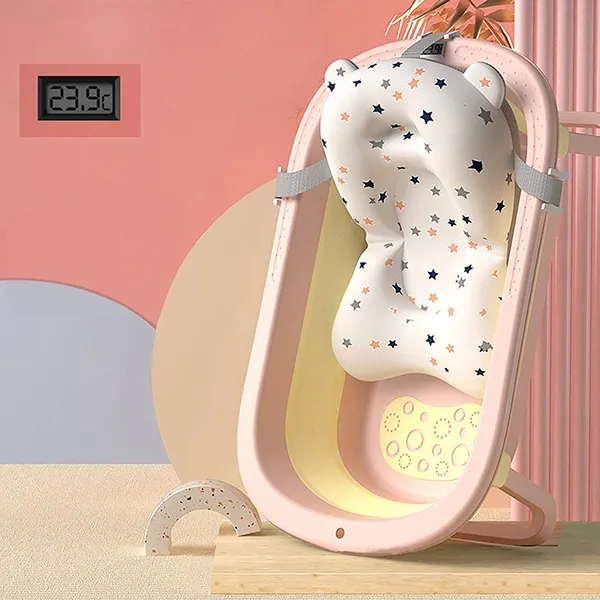 Buy Collapsible Multicolor Bath Tub (Pink) Online India