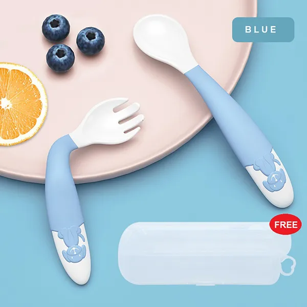 Baby Toddler Forks Blue