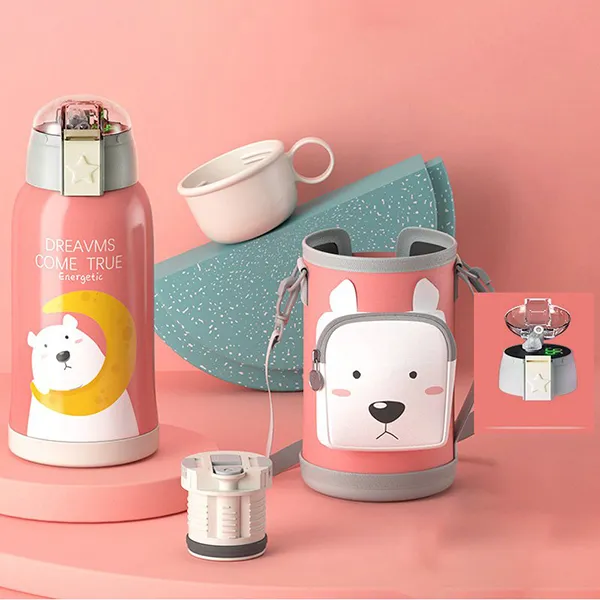 Buy Thermos with Temperature Display Online India (Pink)