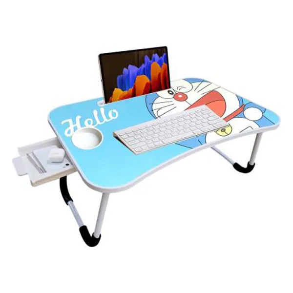 SND Homes Wood Portable Laptop Table Blue - StarAndDaisy