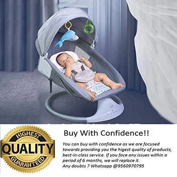 Buy Premium Baby Swing Rocker cum Sleeper (Grey) Online India