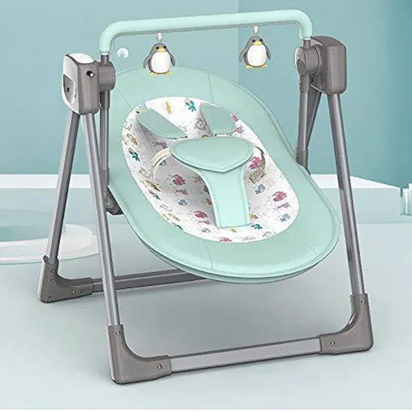 Buy Baby Swing Electric Cradle Rocking Chair with seat Recline (Green)