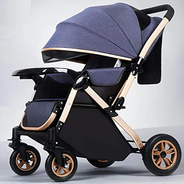 Buy Ultra Multi-Adjustment Stroller Pram (Blue) Online India