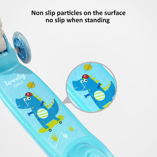 blue scooter of toddler