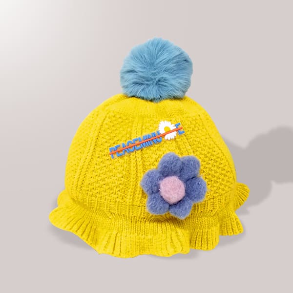 StarAndDaisy Kids Woolen Cap (Upto 4 years kids – Yellow)