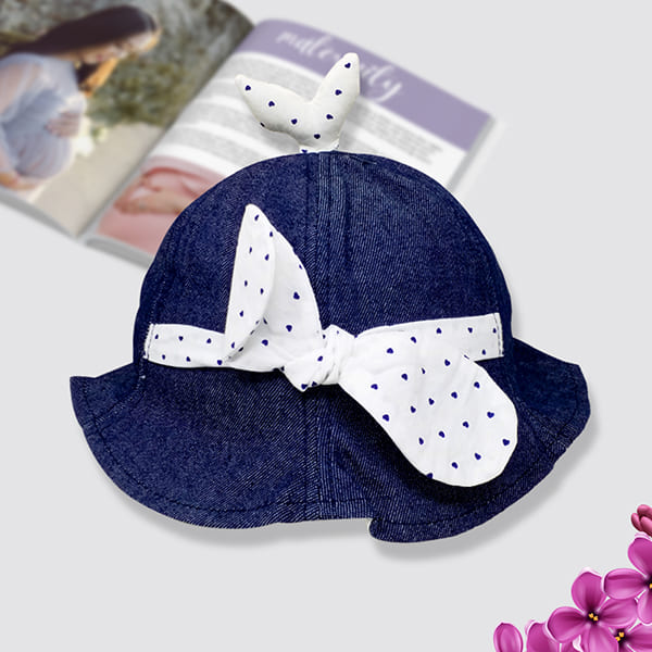 StarAndDaisy Kids Summer Cap (Upto 4 years kids – Denim Dark Blue)