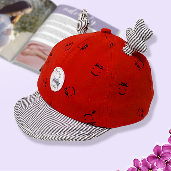 StarAndDaisy Kids Summer Cap (Upto 4 years kids – Red)