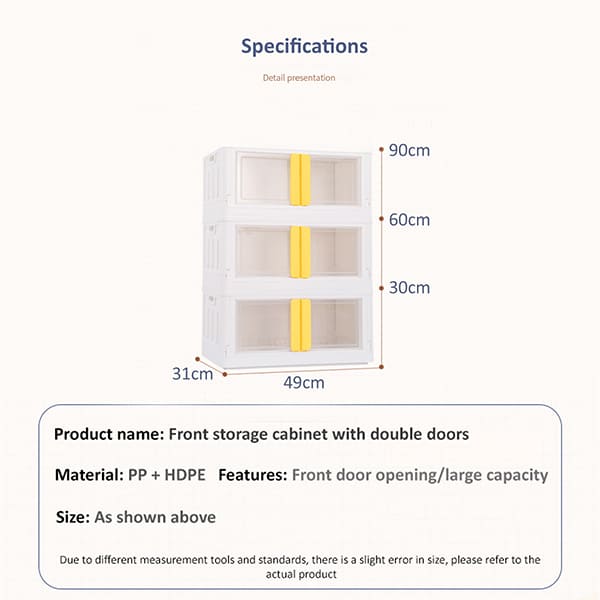 StarAndDaisy Kids Wardrobe - Storage Cabinet - Portable Almira with Drawers & Convertible Design - 3 stackable cuboids, 32 Lt