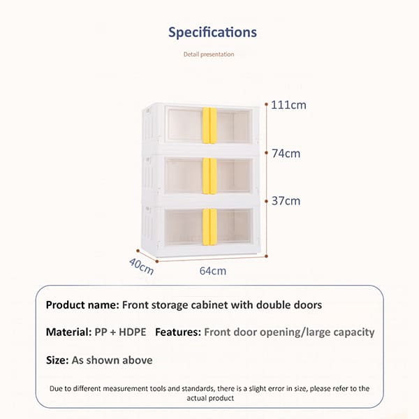 StarAndDaisy Kids Wardrobe - Storage Cabinet - Portable Almira with Drawers & Convertible Design - 3 stackable cuboids, 32 Lt
