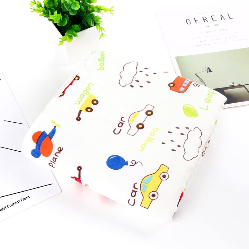 Organic Cotton (Pack of 1 | Size 110cm by 110cm | Car Pattern) - StarAndDaisy