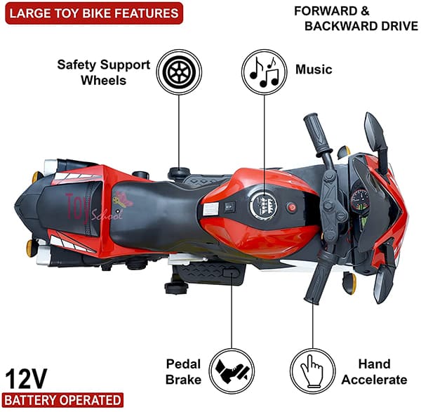 features of bike dimension Battery Bikes for Kids