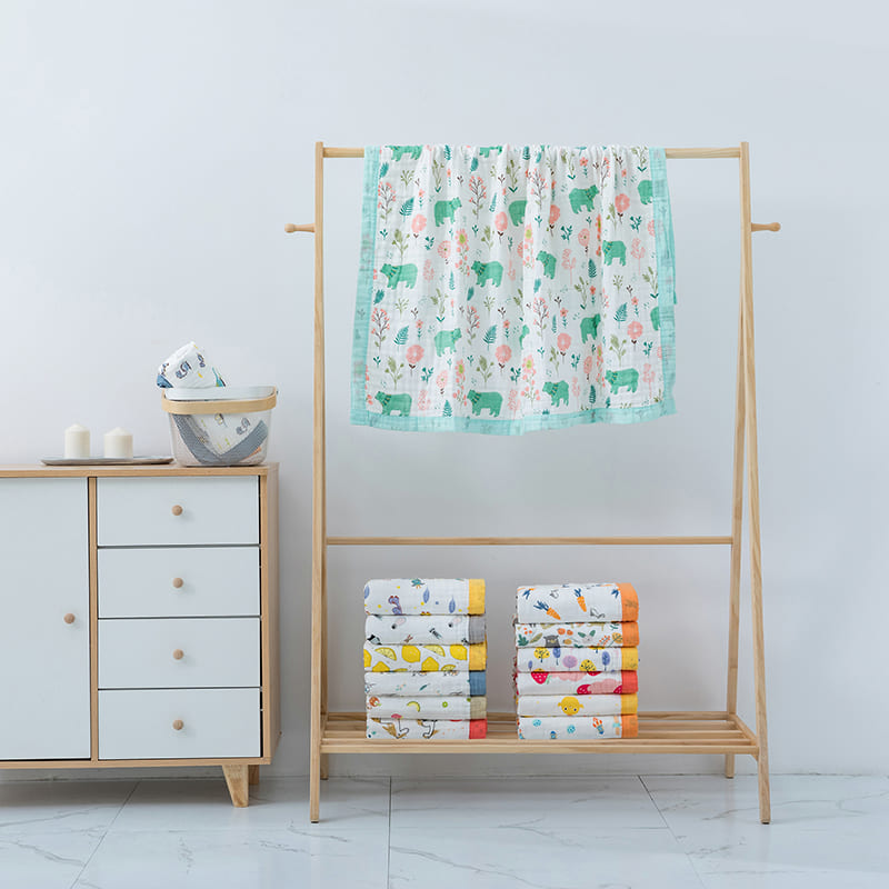 multicolor baby cotton blanket