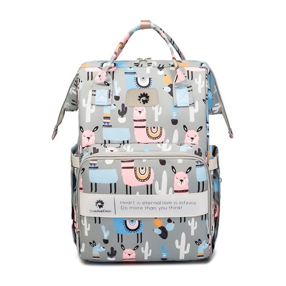 StarAndDaisy Baby Diaper Bag - Diaper Backpack Bag - Midnight Grey