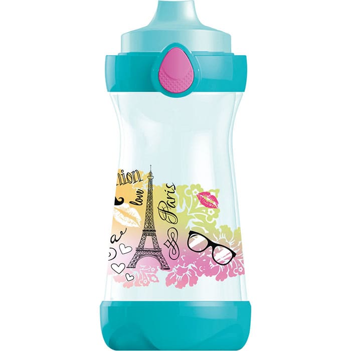 Water Bottle 430ml Paris Fashion