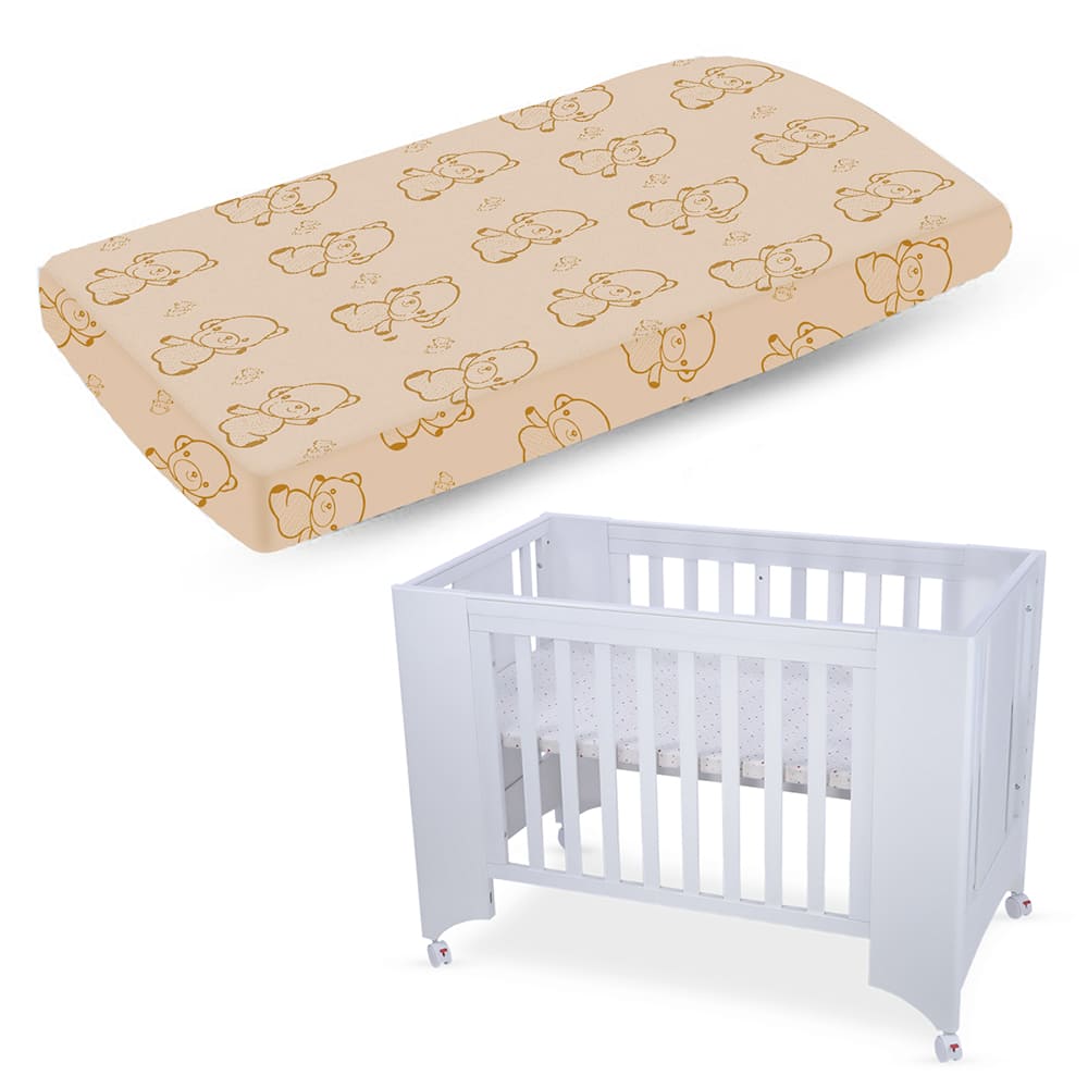 StarAndDaisy Supersoft Mattress With Washable Zipper Cover For StarAndDaisy Premium Vegas Wooden Cot Crib Bed for Baby/Kids (Premium White)
