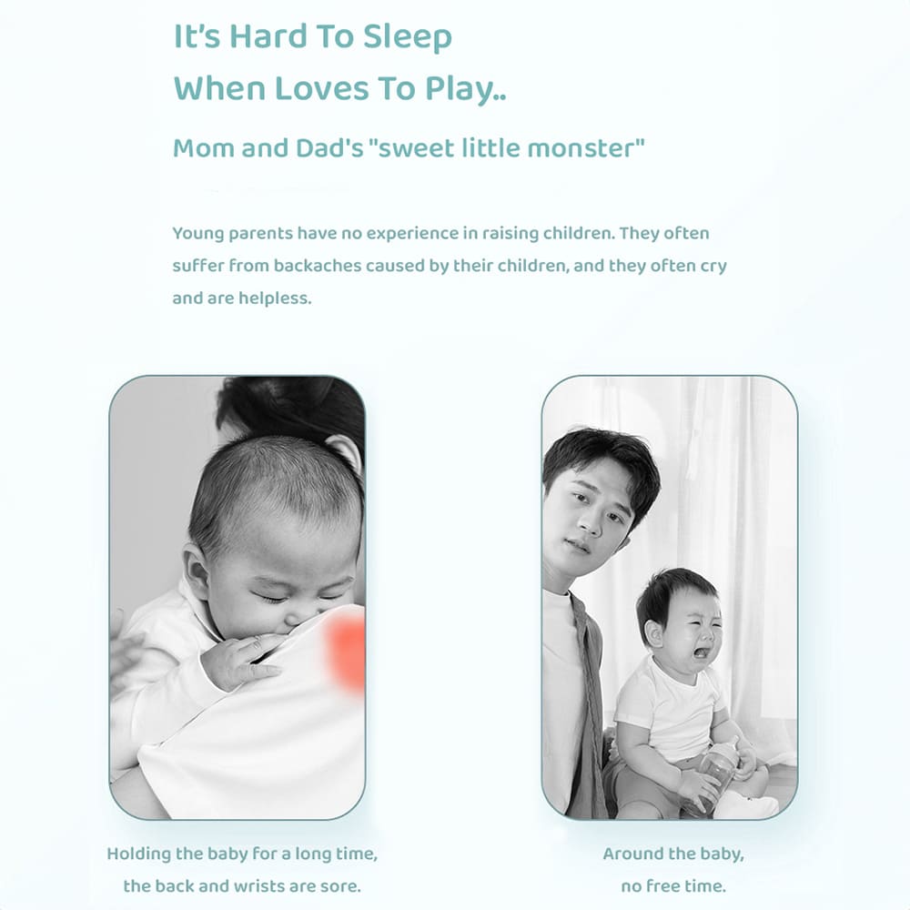 StarAndDaisy New Born Electric Born Baby Cradle Baby Swing Crib Bassinet with Music Mosquito Bassinet