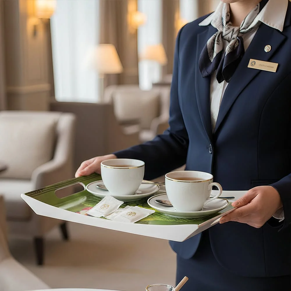 green leaves tray set upc