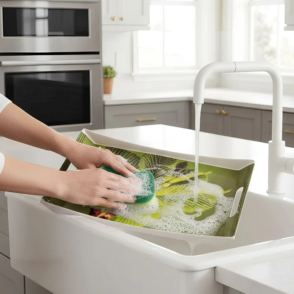 green leaves tray set upc