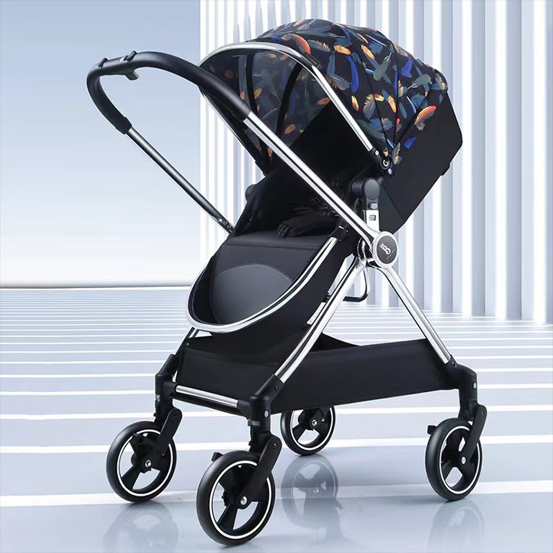 StarAndDaisy International Series 2-in-1 Stroller For Baby & Kids, True Bassinet Mode with Reversible Seat, Full Recline, Adjustable Handlebar Durable Lightweight Baby Stroller, Baby Pushchair with UPF 50+ Sun Canopy. 360 degree rotation (Florista Black)