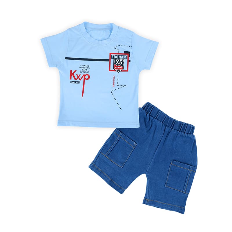 Blue T-shirts & Shorts ComboVVVVVVVVVVVVVVVVVVVVVV