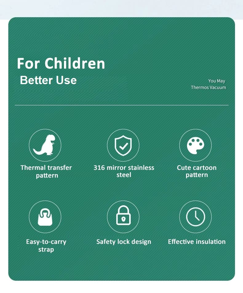 Kids Thermos Water Bottle