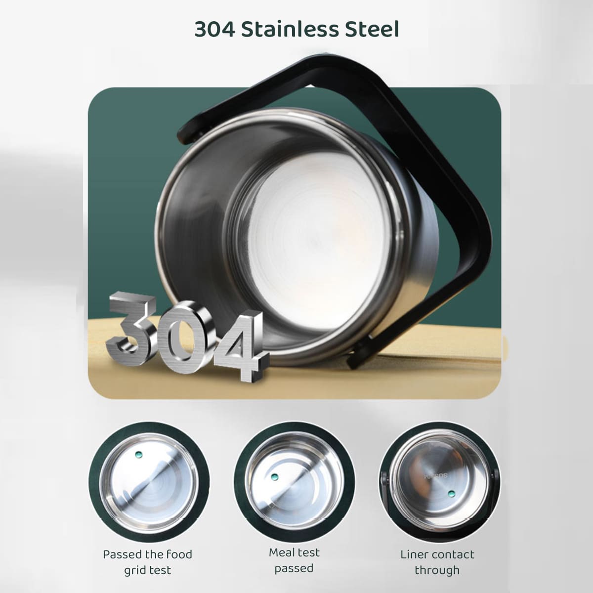 3 Stainless Steel Containers , Leak Proof Microwave Safe | Full Meal and Easy to Carry Stackable Stainless Steel Thermal Compartment Lunch/Snack Box, 3-Tier Insulated Bento/Food Container . heat insulated