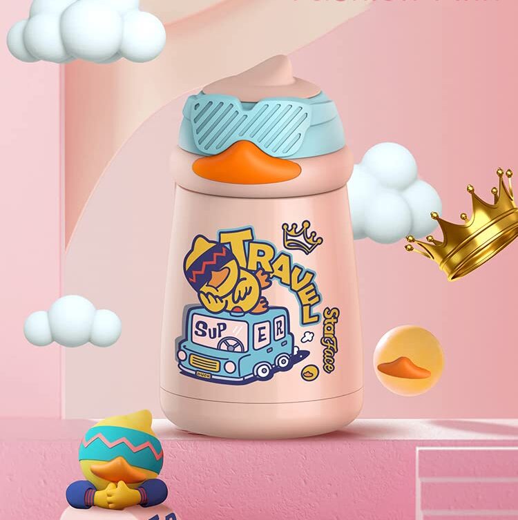 StarFace Series Kids Water Bottle 300 ml pink