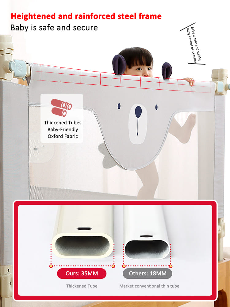 bedside safety rail guard