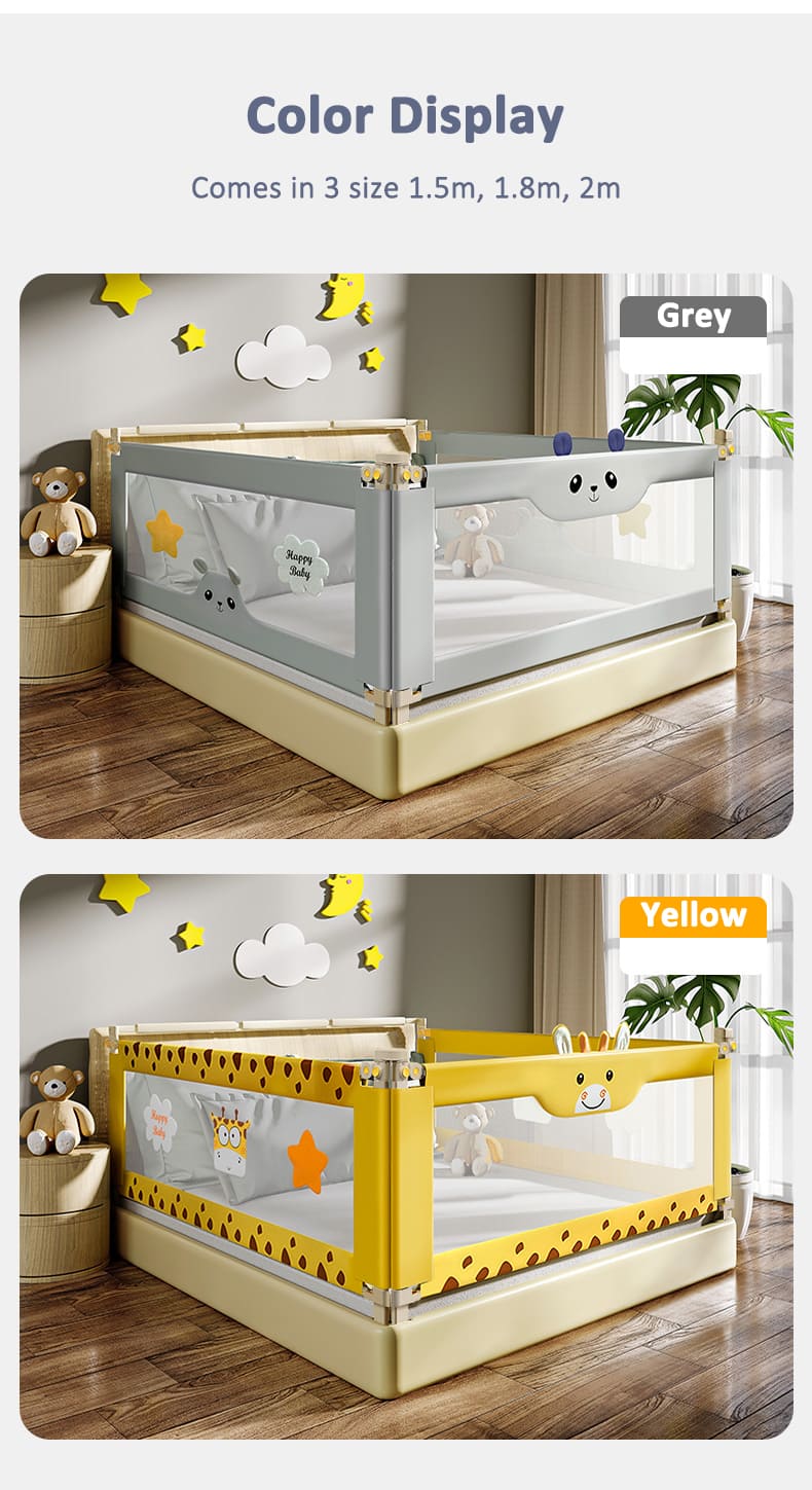 single bed with guard rail