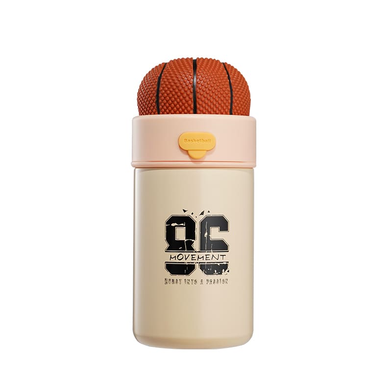 cream color water bottle