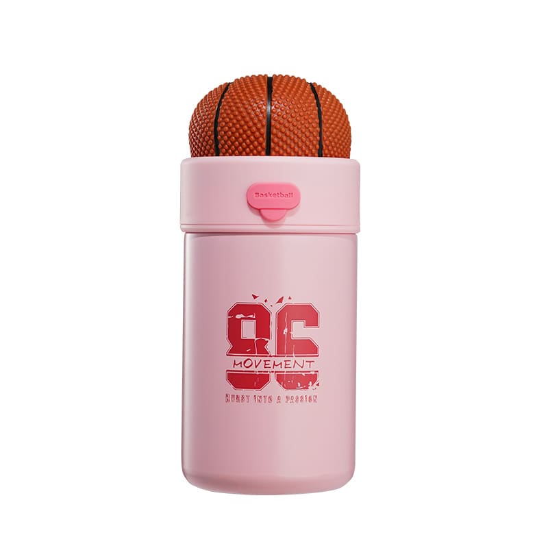 pink water bottles