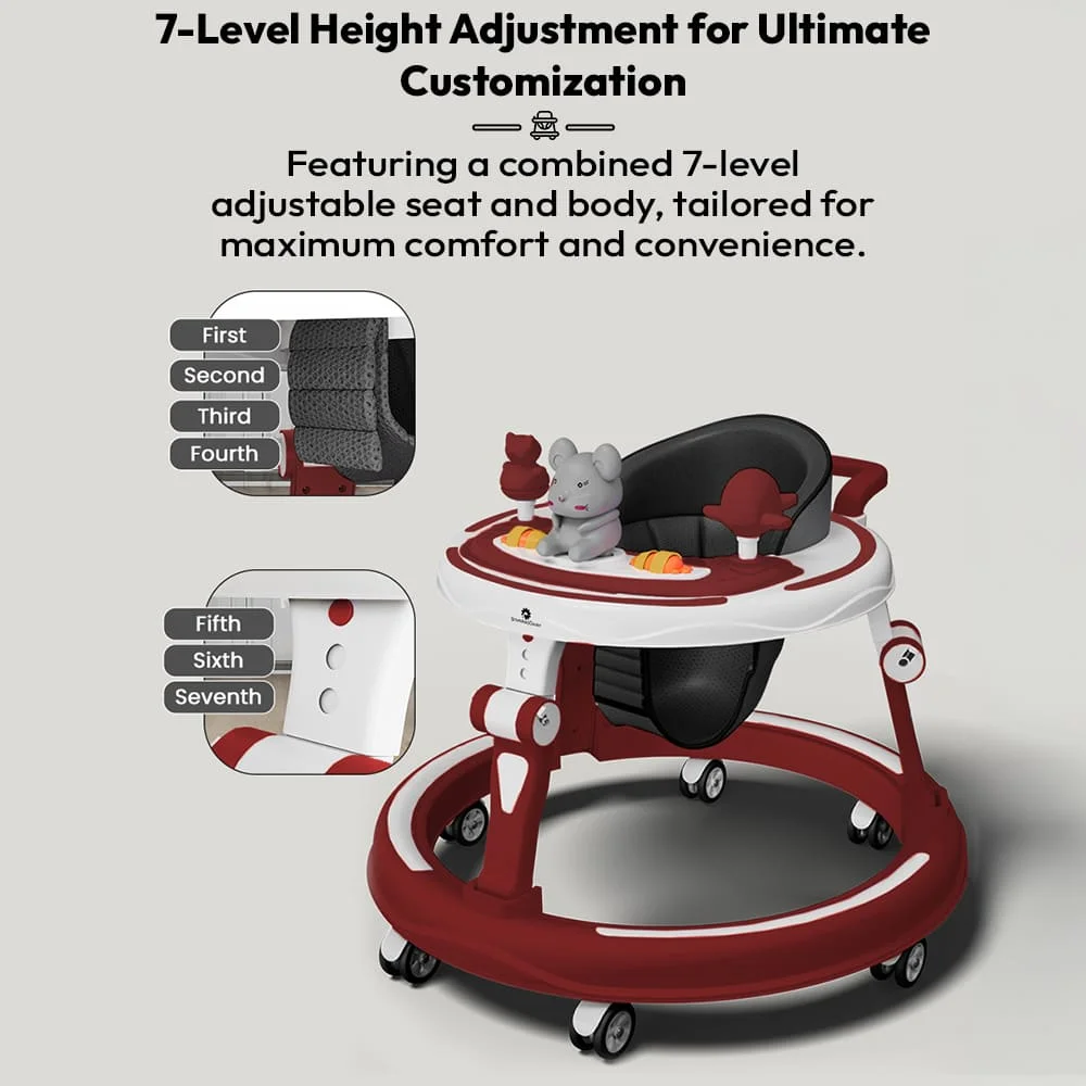 Adjustable height walker