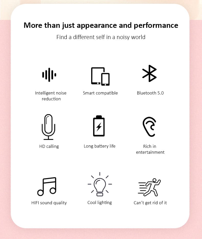 Appearance and Performance of Wireless headphone