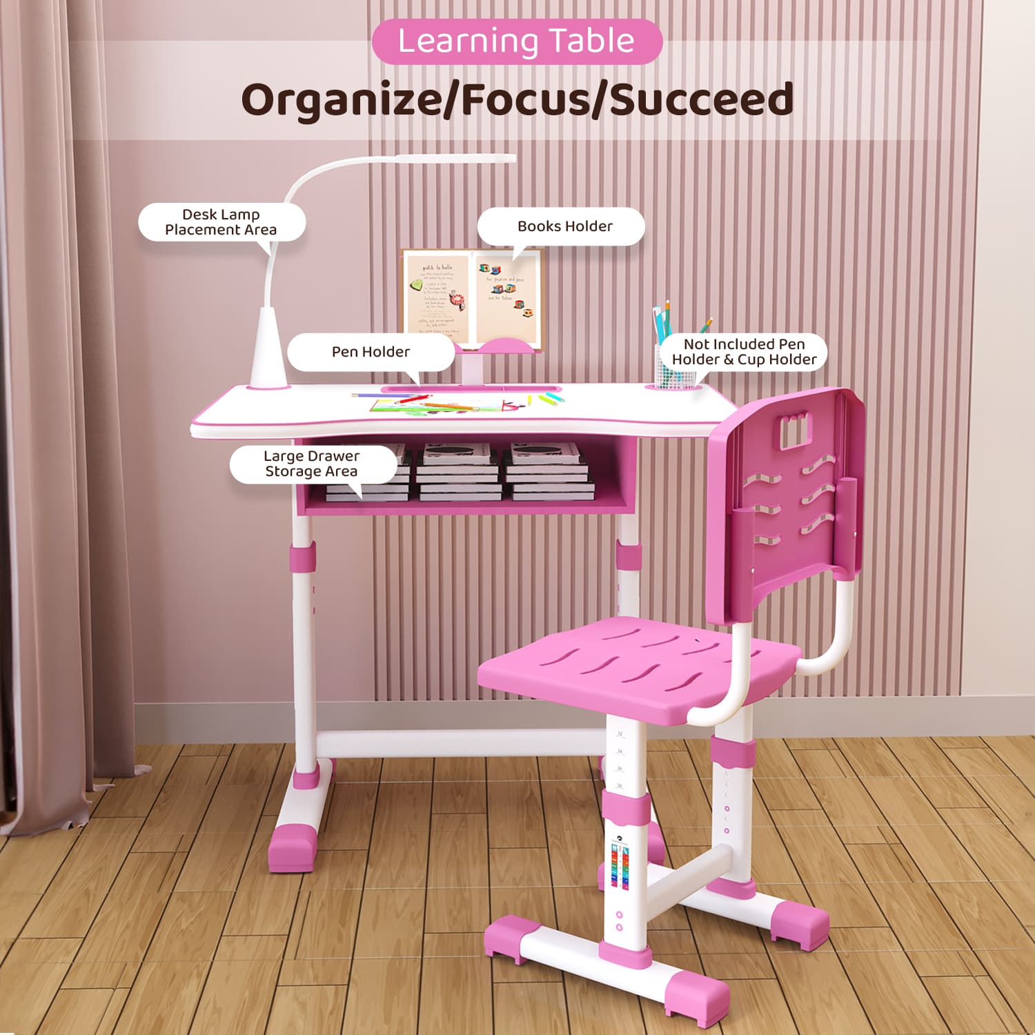 Kids Children Study Table and Chair