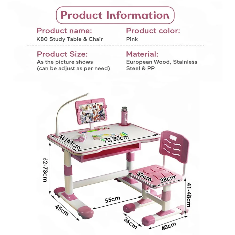 Study Table Pink