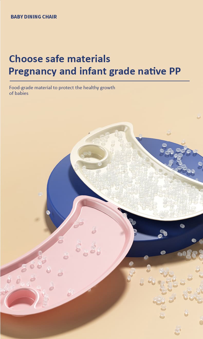 Adjustable Baby Feeding High Chair with Recline Features