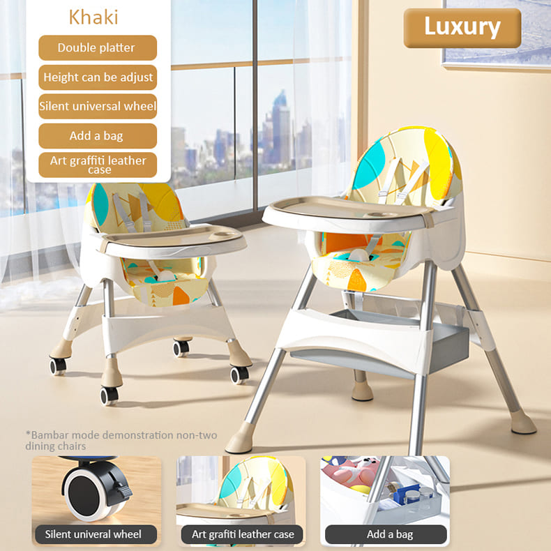 Compact and Foldable Toddler Booster Seat for Dining