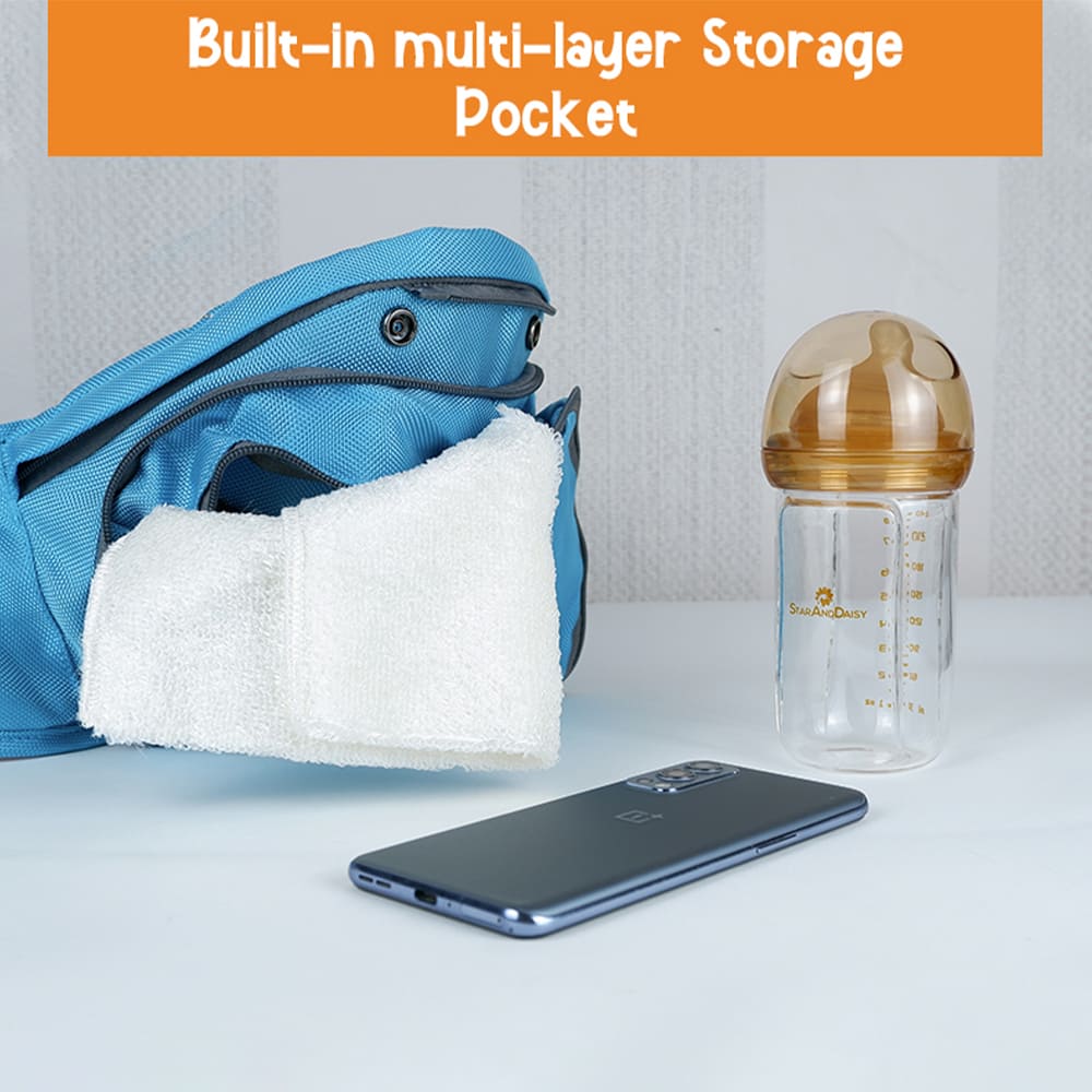 Baby Carrier with Upgraded Breathable Air Fabric Ergonomic Design Coushion Padding