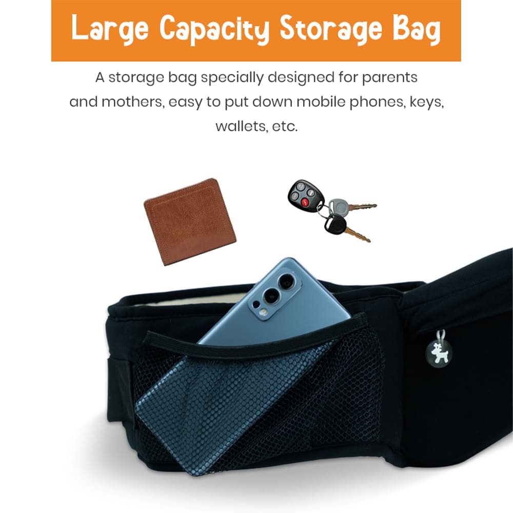 Baby Carrier with Upgraded Breathable Air Fabric Ergonomic Design Coushion Padding