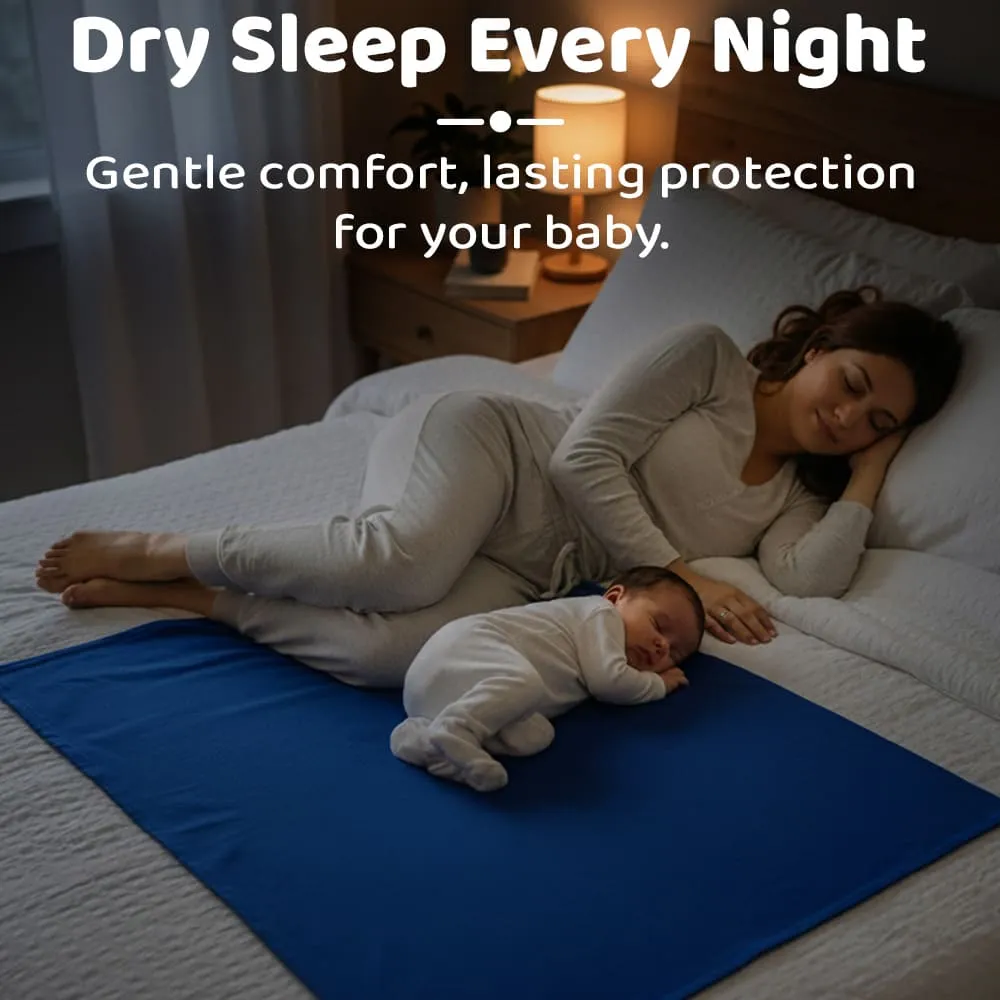 dry sleep every night baby dry sheet blue pink