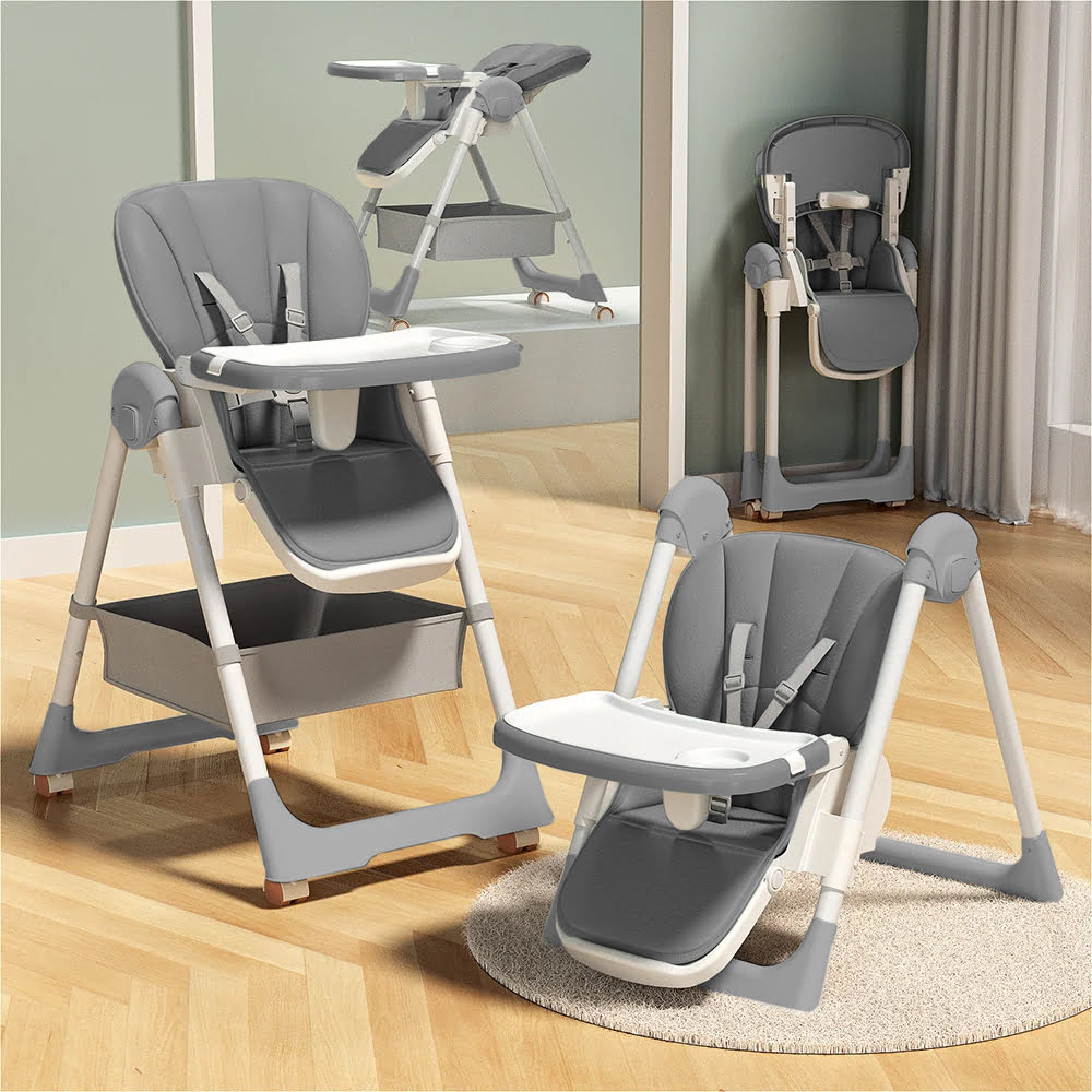Galaxy Star Baby High Chair Grey