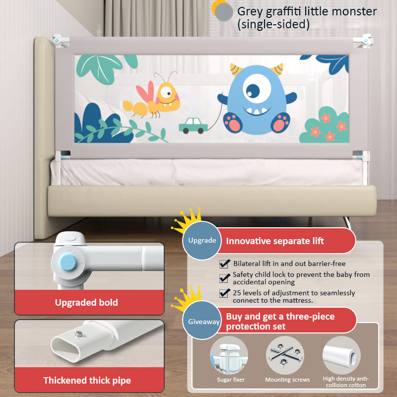 Breathable and Versatile Baby Bed Barrier
