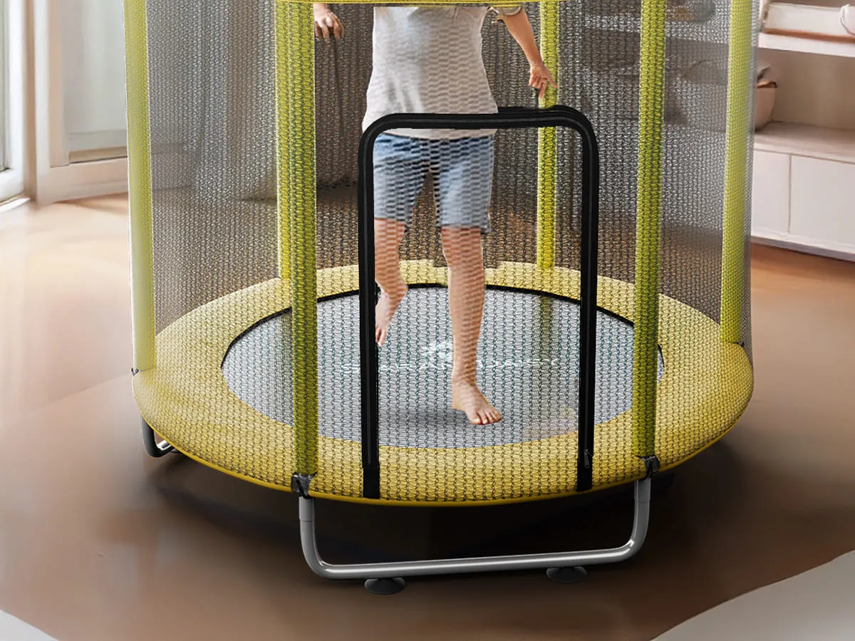 Trampoline with protection net Adult childern jumping Bed